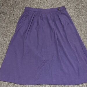 Vintage Light Purple Women's Midi Skirt Size 8